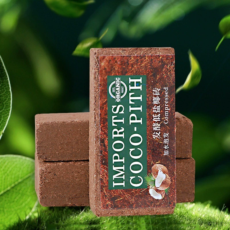Кокосовый кирпич Оптовая продажа кокосовых отрубей питательная почва