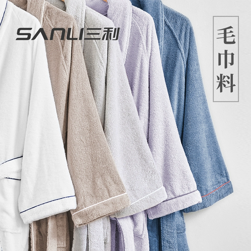 19EK хлопок Летние вафли халат полотенце для мужчин и женщин быстро сушат халат пятизвездочный отель хлопок