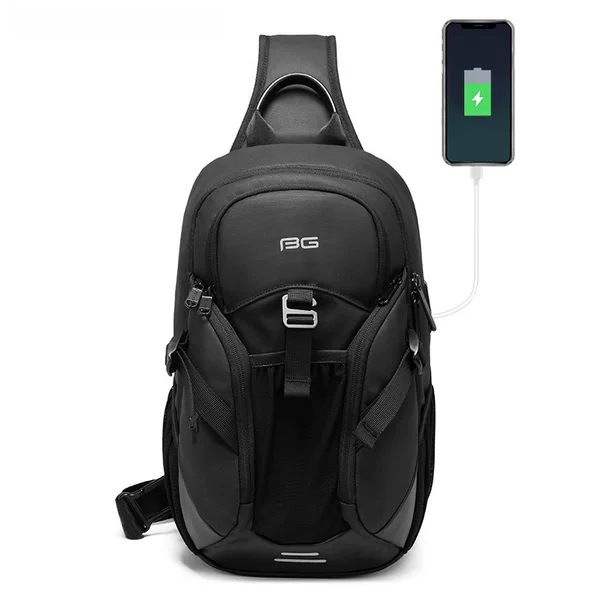 Bange 2020 New Men's Summer Chest Bag Fashion Trendy Atmospheric Business Crossbody Bag All-match usb Shoulder Bag