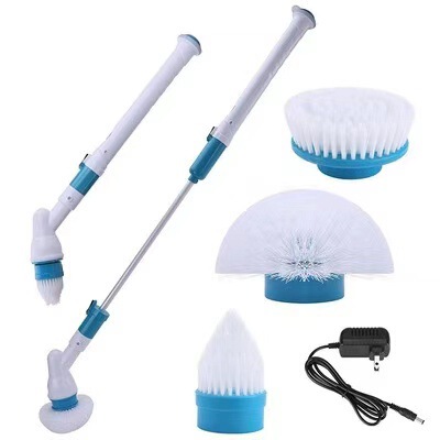 Multifunctional Electric long handle brush housework cleaner rotating scrubber Electric rechargeable retractable bathroom tiles