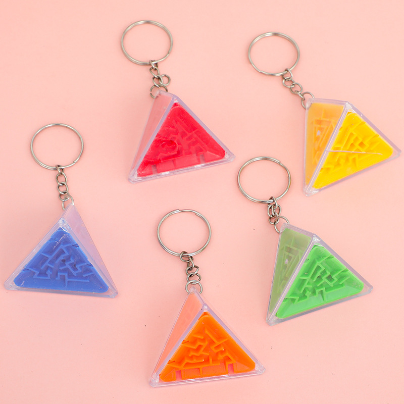 Triángulo tridimensional 3D para niños laberinto de la palma rompecabezas educación temprana caminar laberinto ocio descompresión juguete