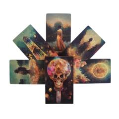 跨境桌遊12x7cm宇宙月亮塔羅Lune de L』Univers Tarot 一件代發