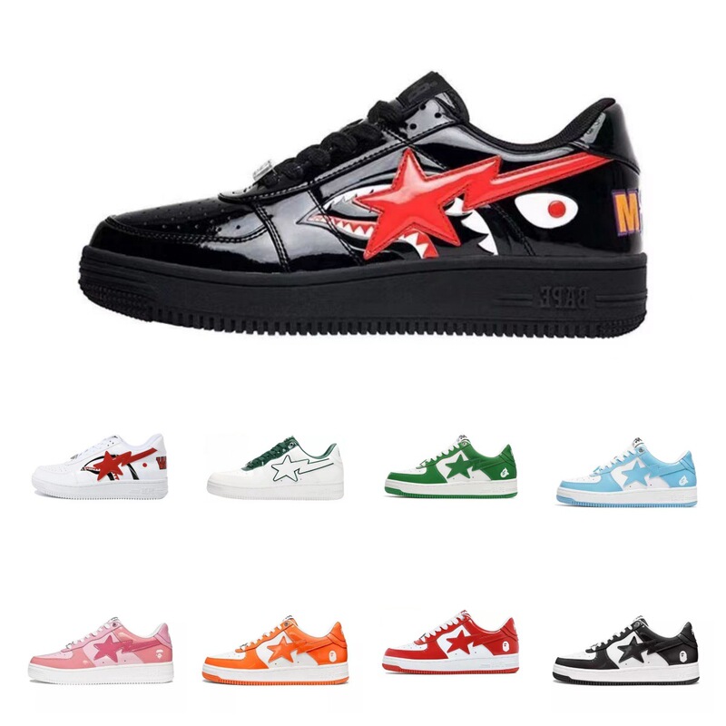 Cross-Border Export Ape Head Bapesta Sk8 Air Force One Low-Top Sneakers Men's Casual Sports Shoes Wholesale