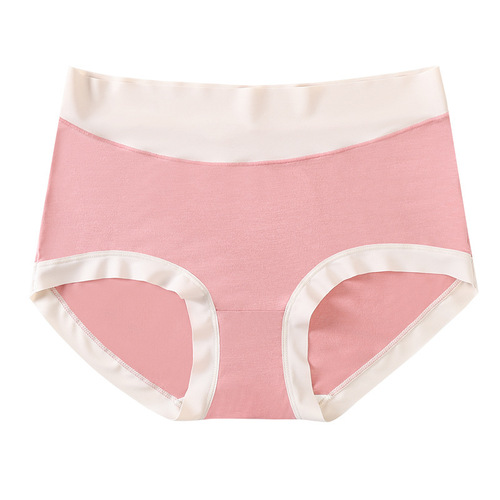 Japanese Modal Seamless Underwear for Plus Size Women, Abdominal Control and Hip Lifting, Silk-Like gusset, Mid-rise High Elasticity Comfortable Women's Triangular Panties