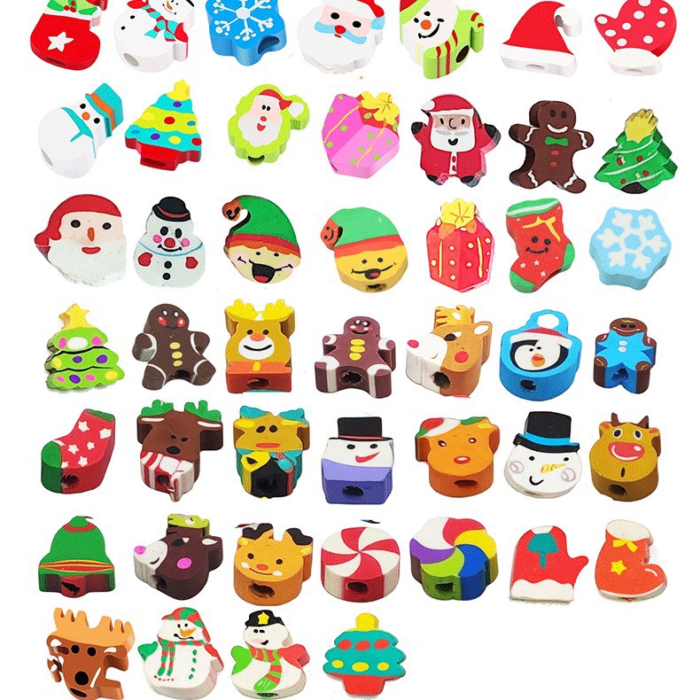 Navidad lápiz pintura dibujos animados borrador estudiante escritura HB lápiz niños papelería boceto pluma fábrica al por mayor