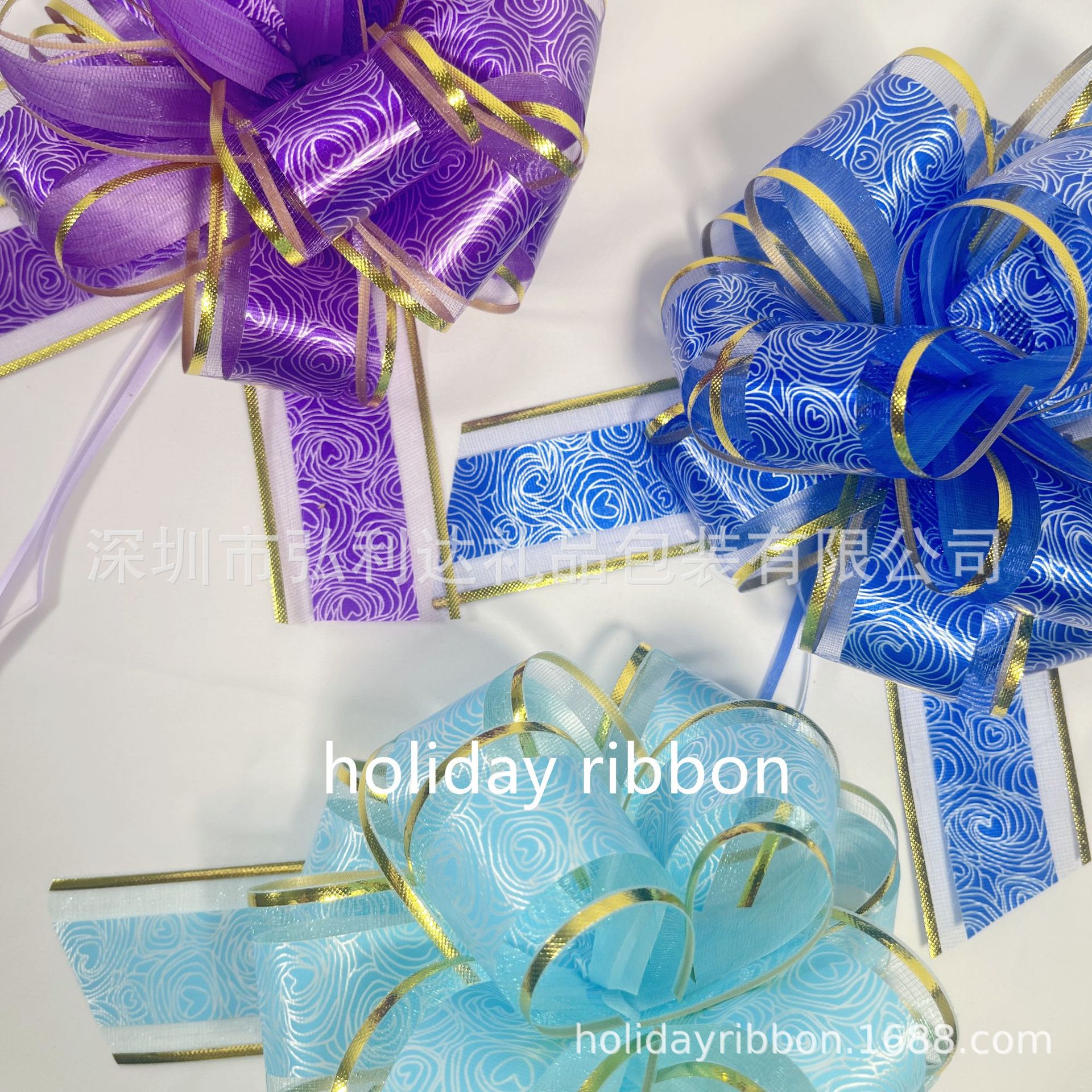 Materiales de embalaje de flores de impresión de flores PP grandes flores de bola arco de flores de mano venta caliente transfronteriza