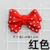 Soft glue: red polka dot bow [2.2*3.1cm small]