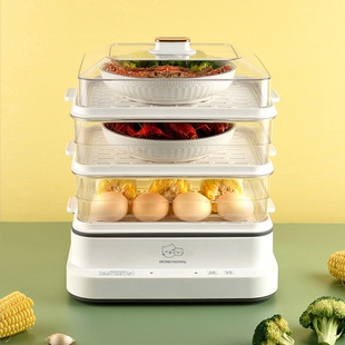 Kitchen Mommy Electric Steamer Dzg001 Home Steaming and Stewing All-In-One Breakfast Machine Large Capacity National Day Employee Benefits