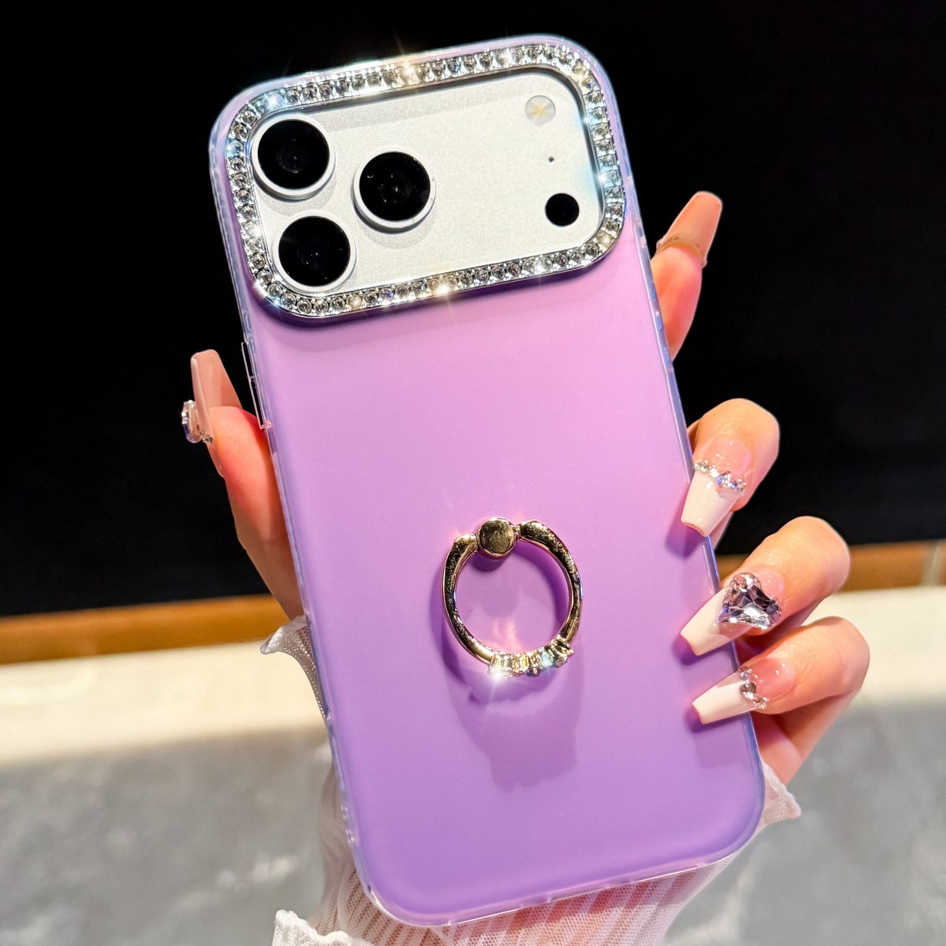 多巴胺指环支架手机壳适用苹果18潮流iPhone17Promax星钻软壳跨境 - 12