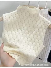 2023新款洋气内搭蕾丝打底衫女秋冬镂空高领无袖假领背心雷丝上衣