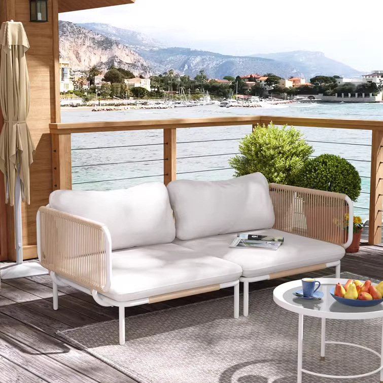 Sofá al aire libre patio villa de alta calidad seda