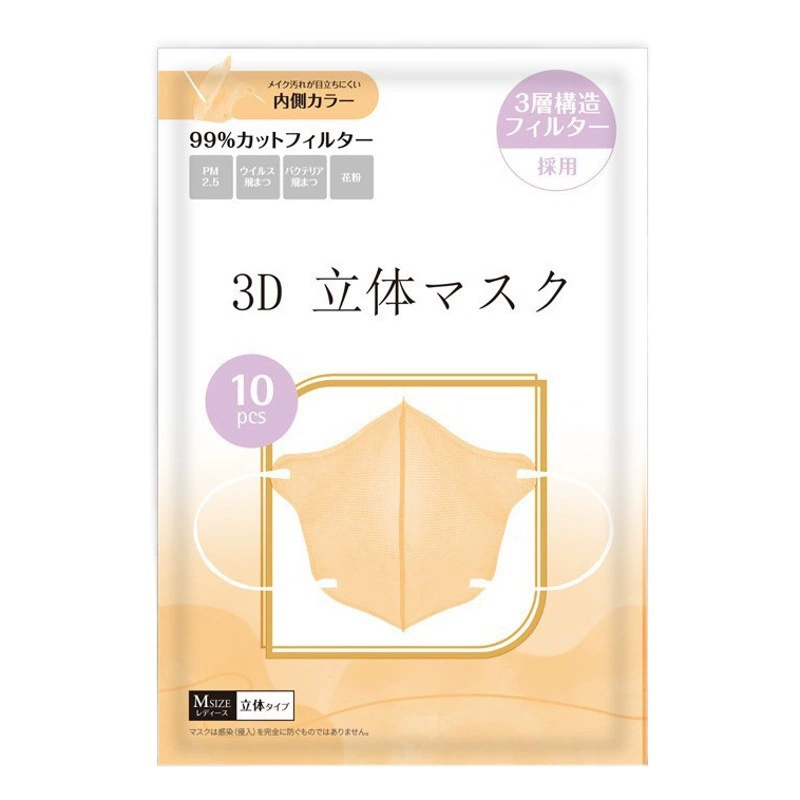 Трансграничная одноразовая маска Японская 3D стерео маска Летняя тонкая трехслойная белая Защитная дышащая мужская маска для взрослых