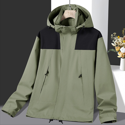 Jacket jacket for men in spring and autumn mountain style outdoor sports windproof and waterproof single-layer trendy brand women's workwear mountaineering clothing bird
