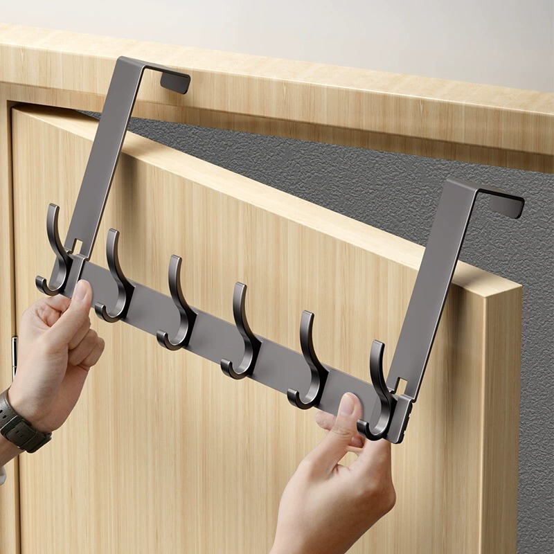Behind the door hook hanger bedroom door punch-free seamless door back storage clothes hanger coat hook