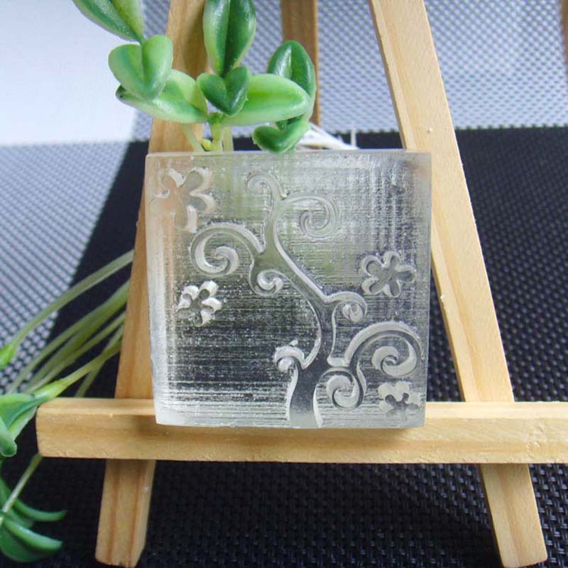 투명 DIY 비누 스탬프 수제 수제 비누 도구 개인화 서명 패턴 봉인 수지 소재 X20