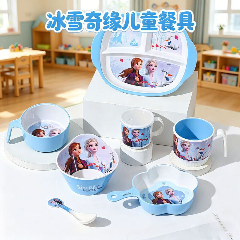 Frozen cartoon bowl children's tableware bowl plate bowl spoon baby food bowl plate cup cute bowl Frozen cartoon bowl children's tableware bowl plate bowl spoon baby food bowl plate cup cute bowl