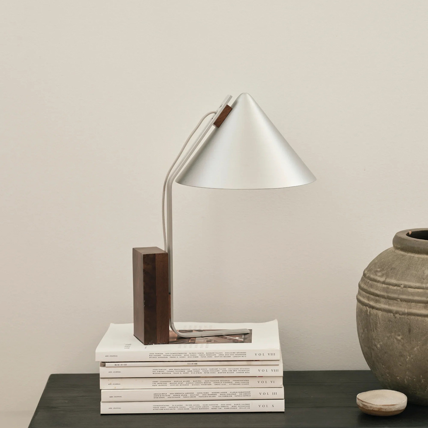 Modern minimalistic design table lamp, lantern for hotel for bed