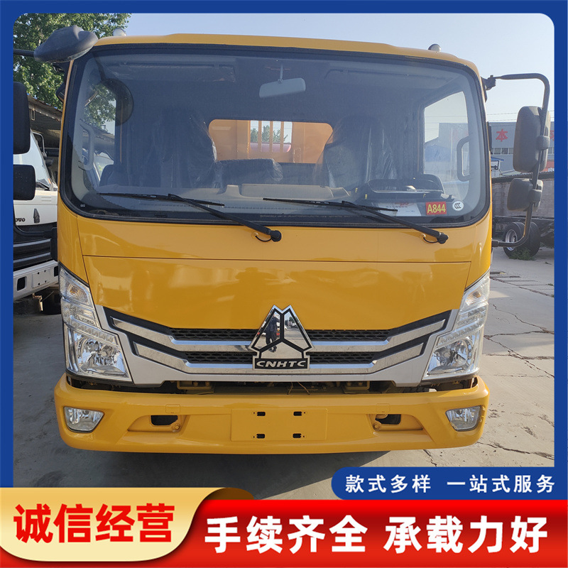 Cross-border export of 5-10 ton small dump trucks, Sinotruk light-duty garbage dump trucks, new stock vehicles 4X2 light-duty rear-wheel drive