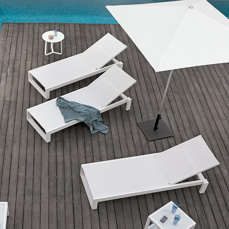 Al Aire Libre reclinable moderno creativo Hotel Villa piscina al aire libre acostado cama patio jardín balcón protector solar impermeable reclinable