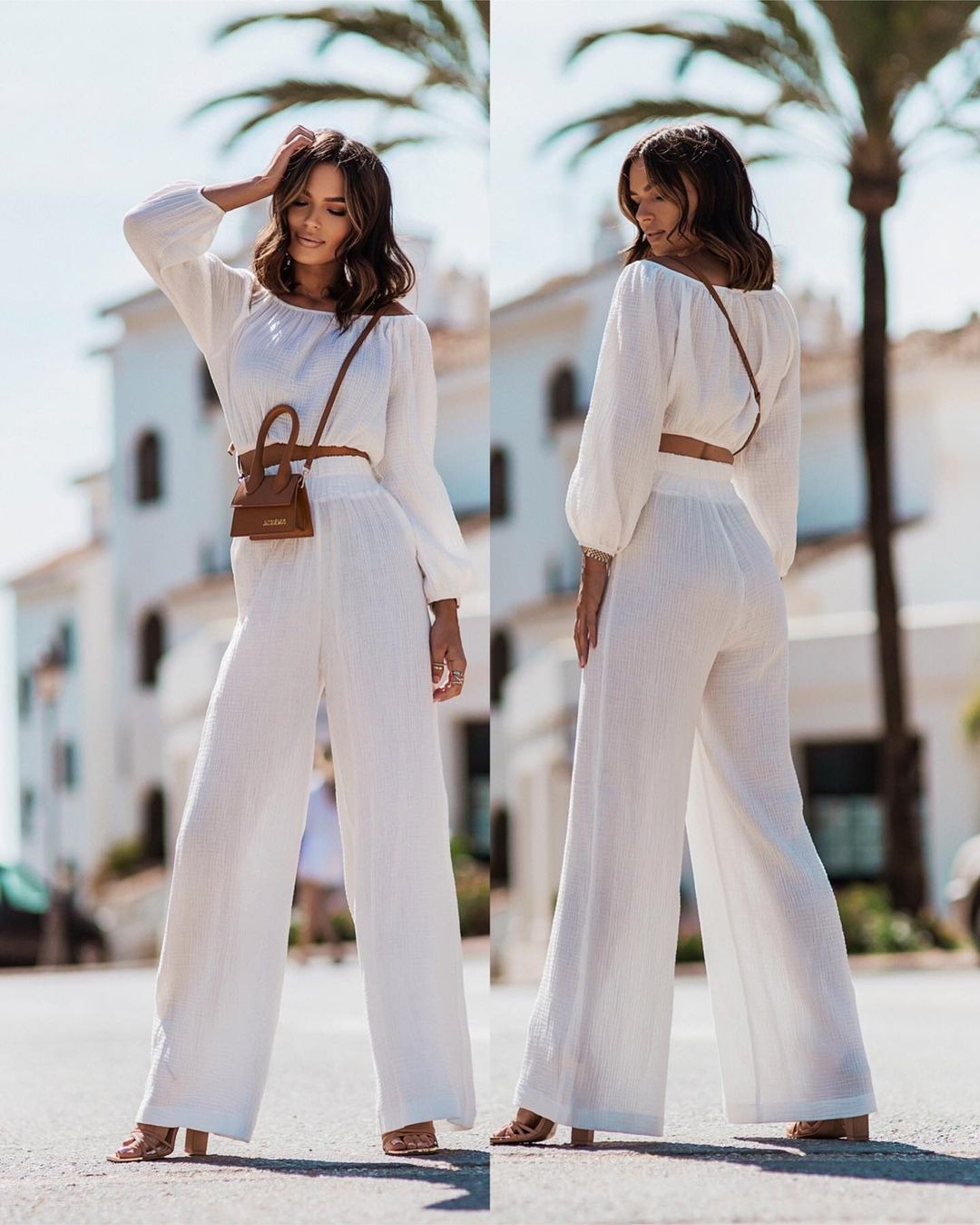 Holiday, Daily Occasion Holiday Daily Women's Sexy Streetwear Solid Color Polyester Pleated Pant Co-ord Set Pants Sets
