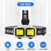 HX-816 (USB line+headlight belt+headlight)