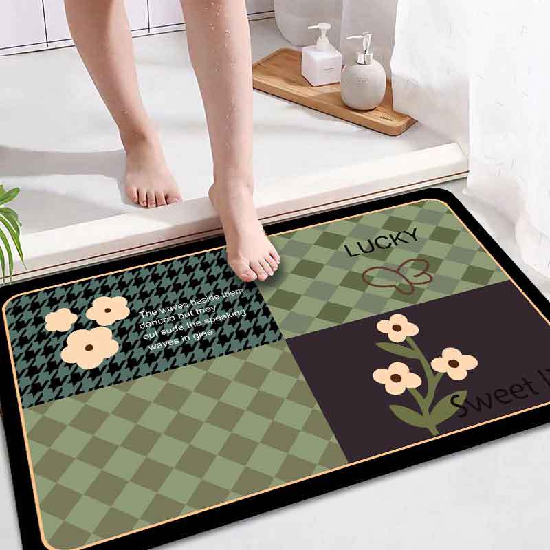 Floor mat wholesale entrance door floor mat living room home carpet bathroom anti-slip mat foot Mat toilet absorbent mat soft mat