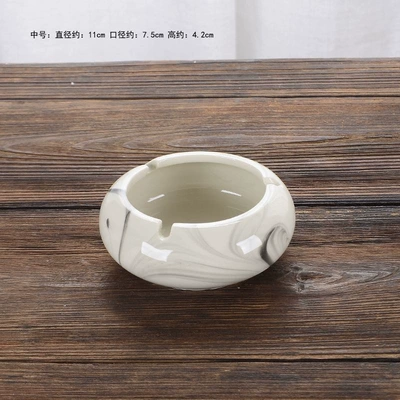 Large vintage luxury ceramic ashtray, Car ashtray - white-ash-medium-size-single-safety-equipment