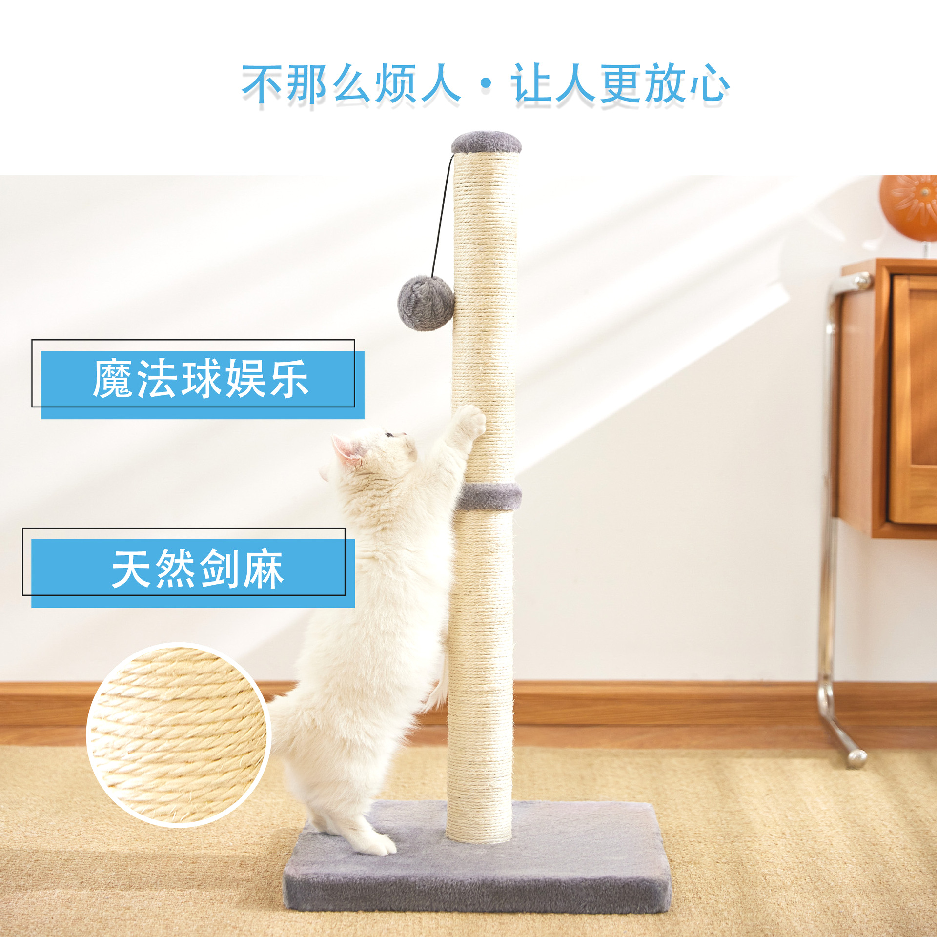 간단한 고양이 잡아 열★MS0002 실버 그레이