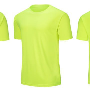 2025 secado rápido adulto verano camiseta de campo de entrenamiento de color sólido competencia de cuello redondo disparador logotipo de succión de sudor secado rápido