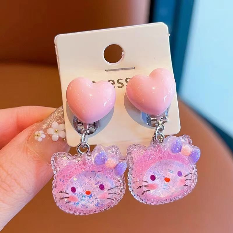 6-A14 고양이 디자인 한 쌍 (종이 카드 미포함)