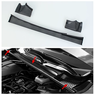 Suitable for Toyota 26 Models Rav4 Wildlander Hood Air Vent Cover Modification Engine Filter Protection Dust Cover (Şüşə kənarı xromları/moldingləri) - original-color-black-machine-cover-air-outlet-mask3l