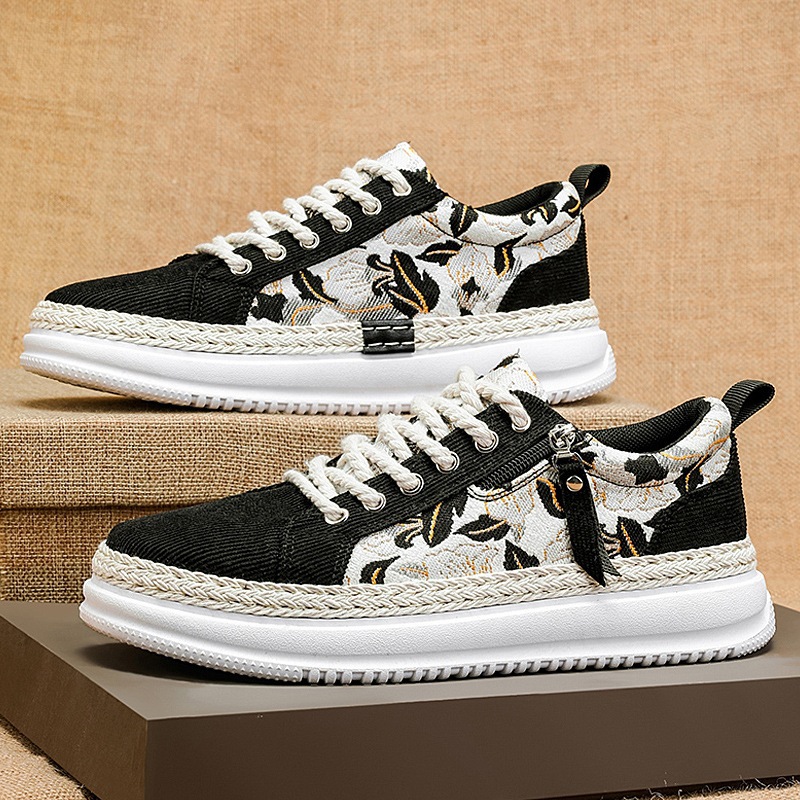 Zapatos de hombre Versión coreana de zapatos de moda de todo fósforo para hombre 2025 moda de nicho deportes zapatos casuales adolescentes estudiantes pana