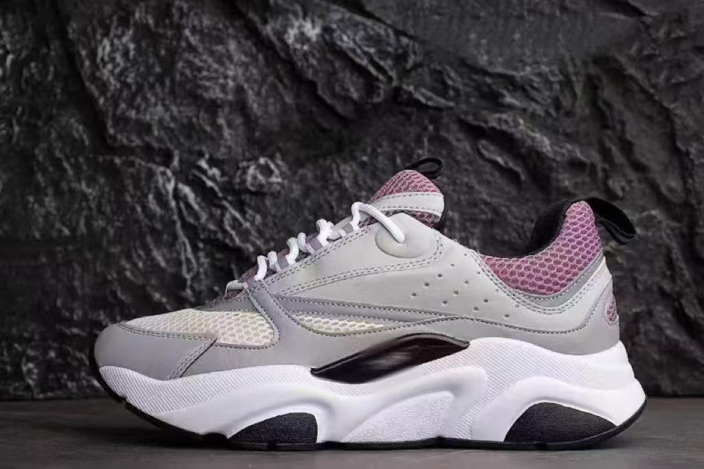 Dior B22 Low Grey Mauve White