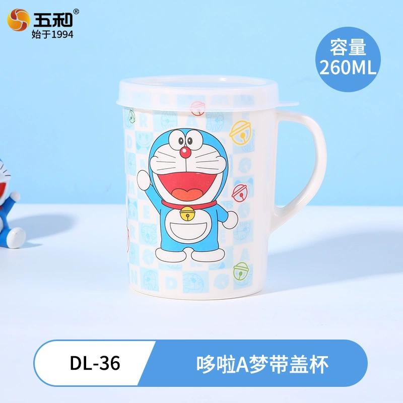 Детские столовые приборы Five and Cute для кормления, тарелка мультфильм для домашнего использования, Дораэмон, оптовая