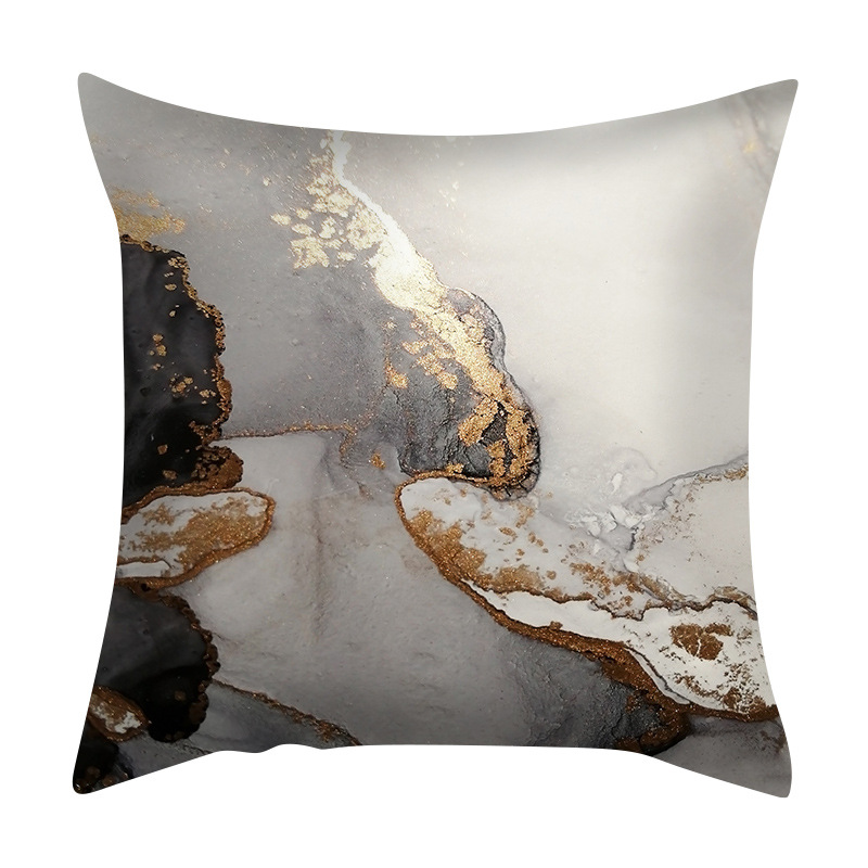 Fashion Marble Fibre Peach Skin Pillow Cases display picture 1