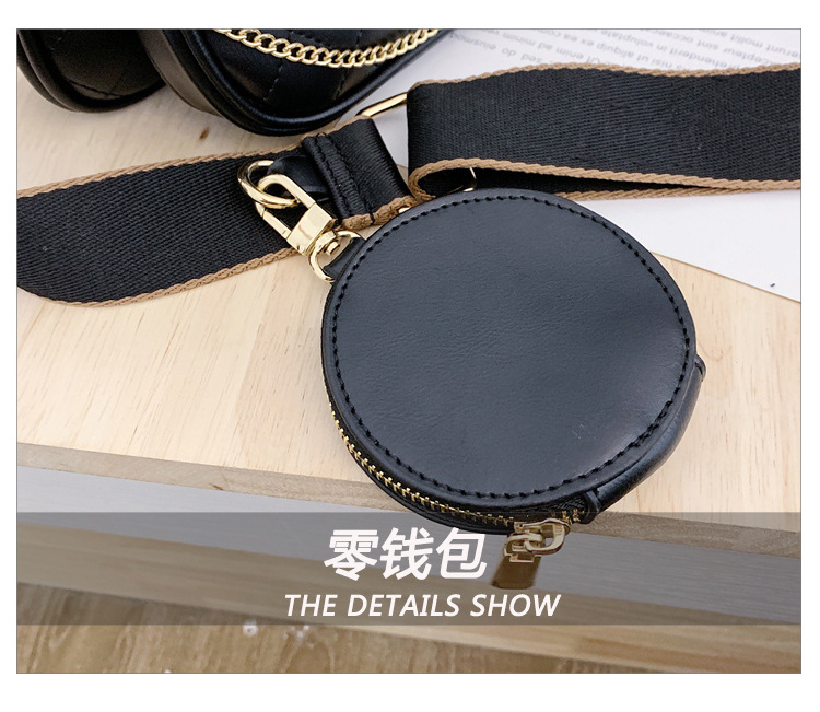 Fashion Three-in-one Chain Shoulder Messenger Small Square Bag Wholesale display picture 26