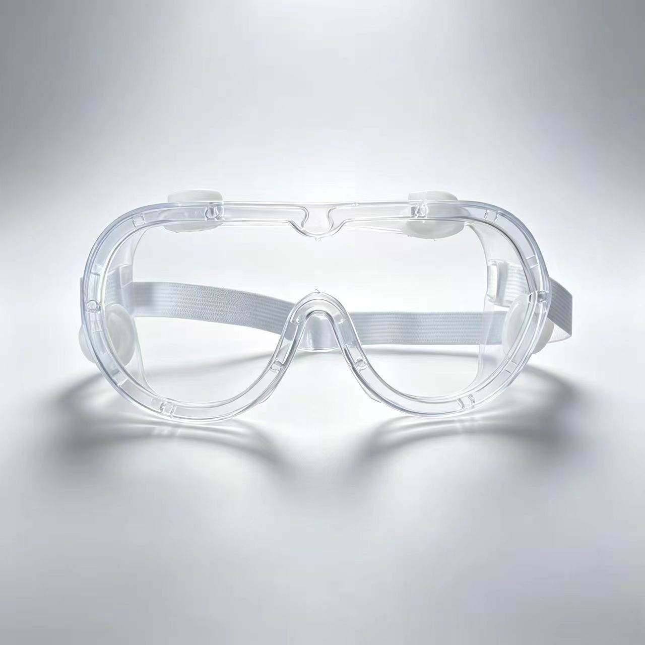 High-definition transparent protective goggles with four lenses, anti-fog, dust-proof, impact-resistant PC lenses, soft-edged large windproof goggles
