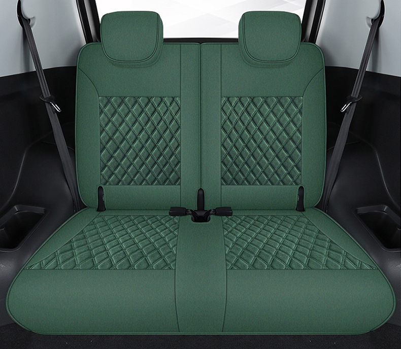 Chery Little Ant Car Seat Cover, Suitable for All Seasons, Linen Breathable Cushion Seat Cover, All-Inclusive Cotton and Linen Special Seat Cover