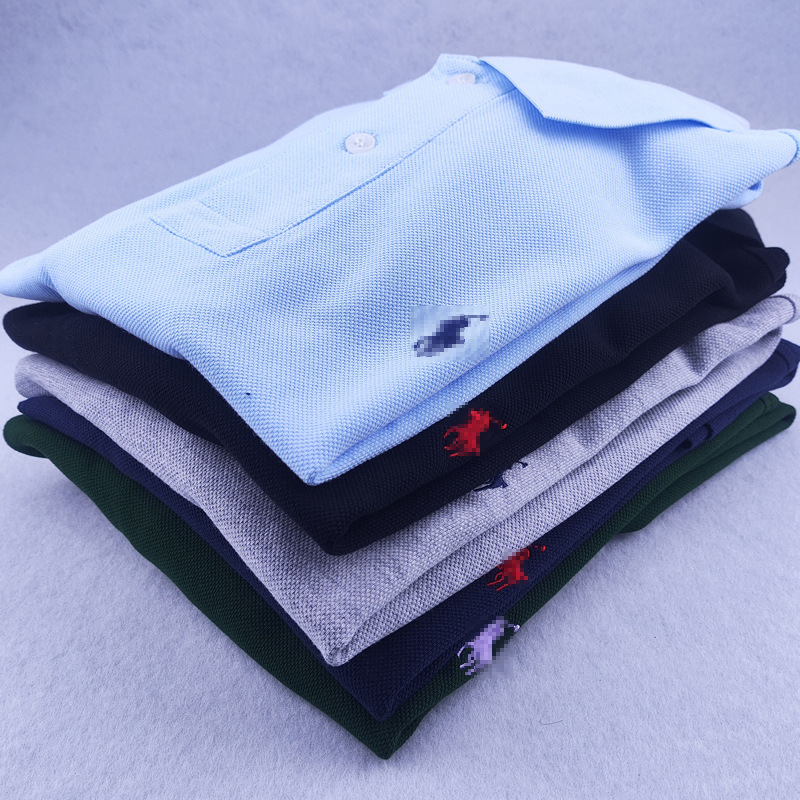POLO Shirt Summer Short-sleeved T-shirt Men's Lapel T-shirt Foreign Trade T-shirt Half-sleeved Pure Cotton Men's T-shirt Business Casual Solid Color POLO Shirt Summer Short-sleeved T-shirt Men's Lapel T-shirt Foreign Trade T-shirt Half-sleeved Pure Cotton Men's T-shirt Business Casual Solid Color