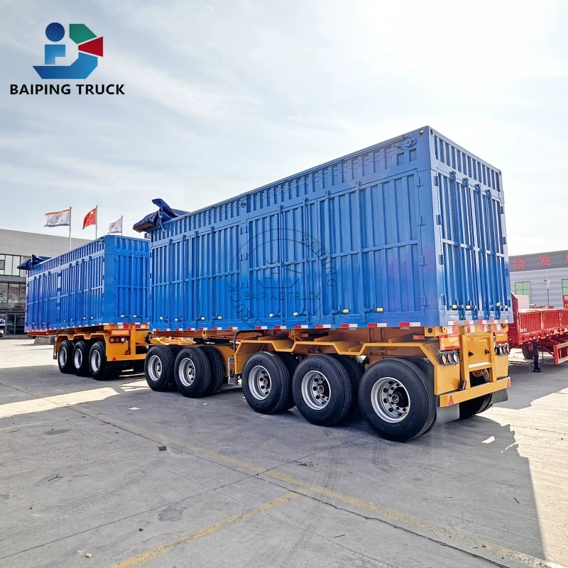 Экспортные продажи полуприцепов, самосвалов, бортовых полуприцепов, транспортеров для песка и гравия