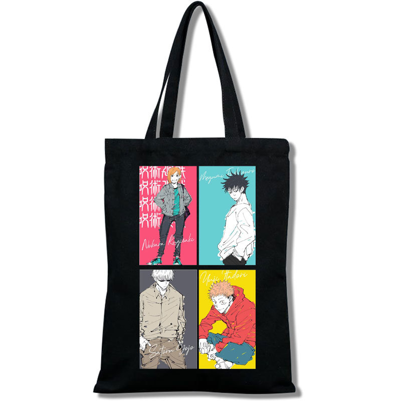 一件起订咒术回战Jujutsu Kaisen购物袋休闲单肩斜挎包时尚手提包