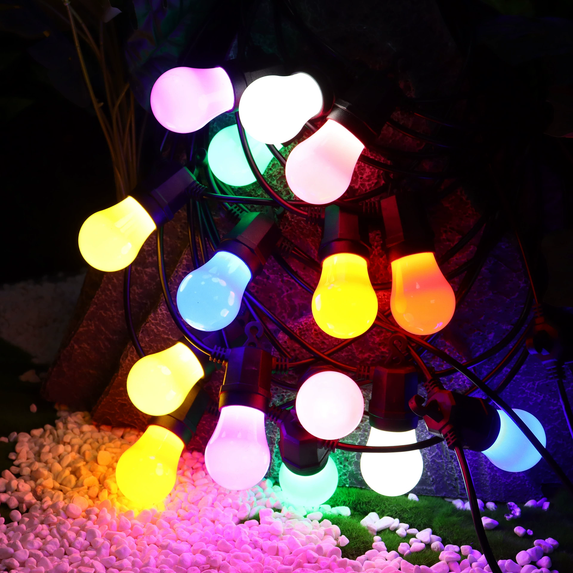 LED водостойкие туристические украшения для беседки, кабель питания, США