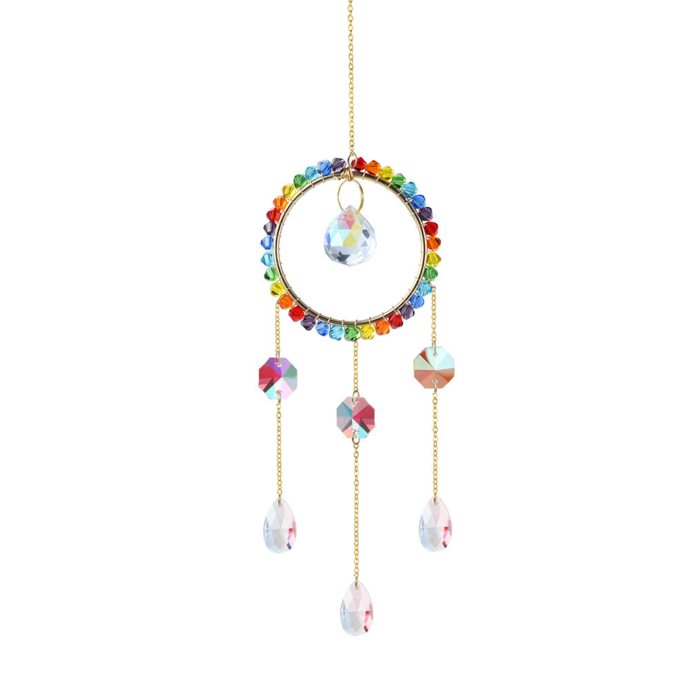 Amazon Venta caliente Arco Iris Sol cristal colgante Rainbowmaker cristal Sol catcher Wind CHIMES