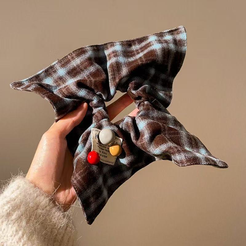 5679 스퀘어 스카프-레트로 비니블루 (20cm)