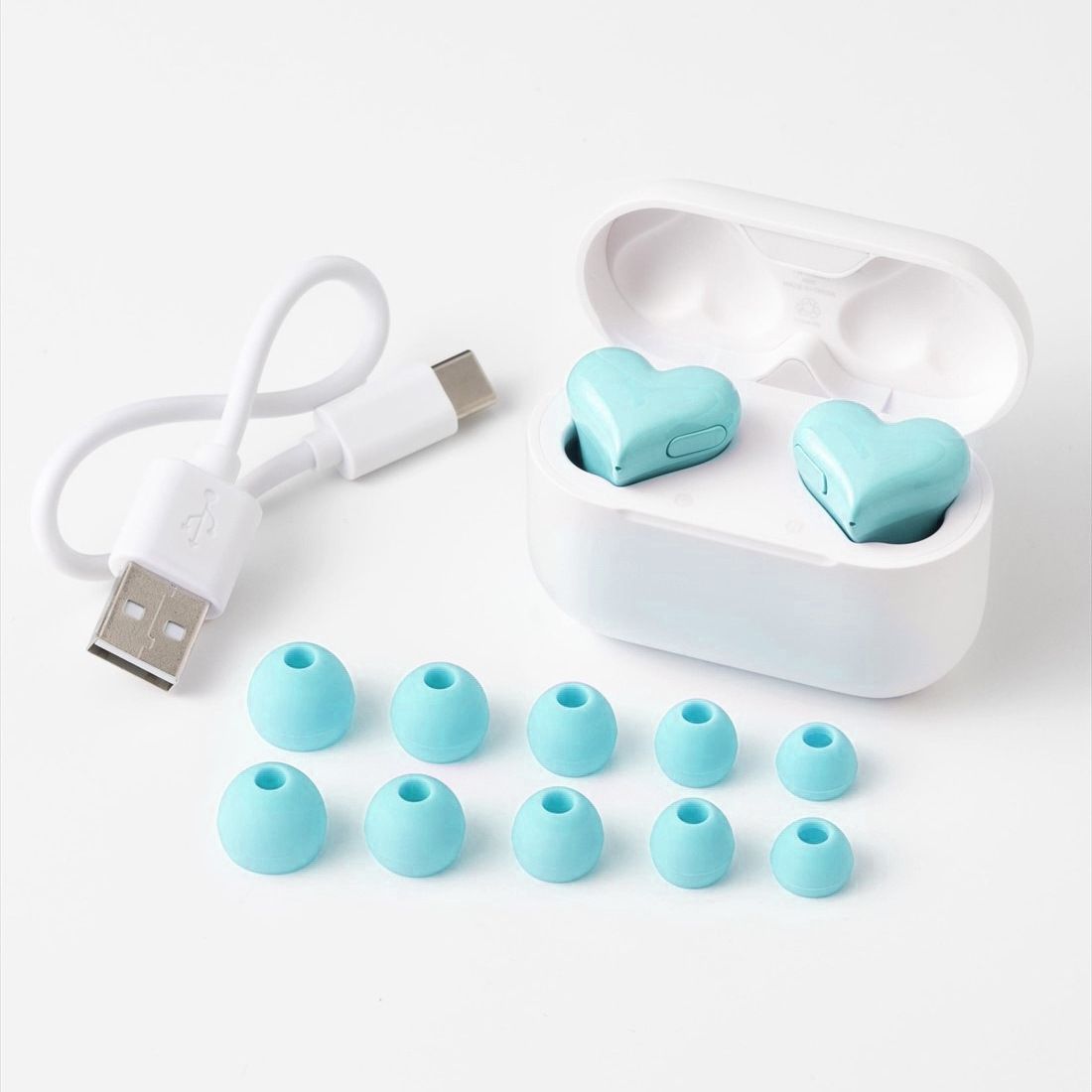 Los hertbuds populares aman los auriculares Bluetooth en la oreja música de reducción de ruido pequeños auriculares Bluetooth inalámbricos en forma de corazón Android