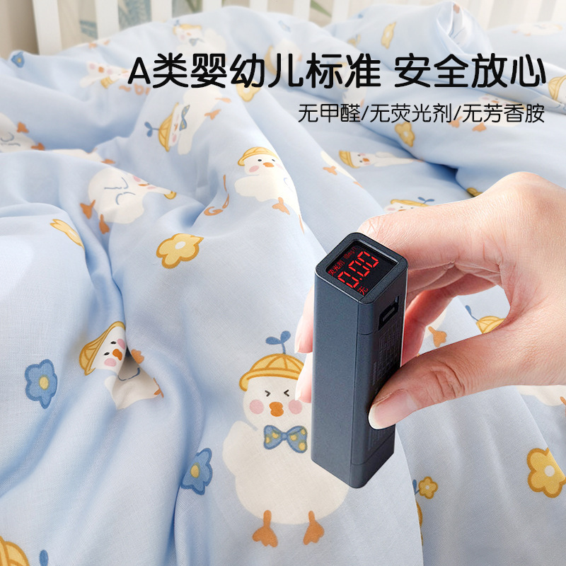 インベビークラスA新生児通気性二層ガーゼシーツシングルピースガーゼ寝具3点セット|undefined