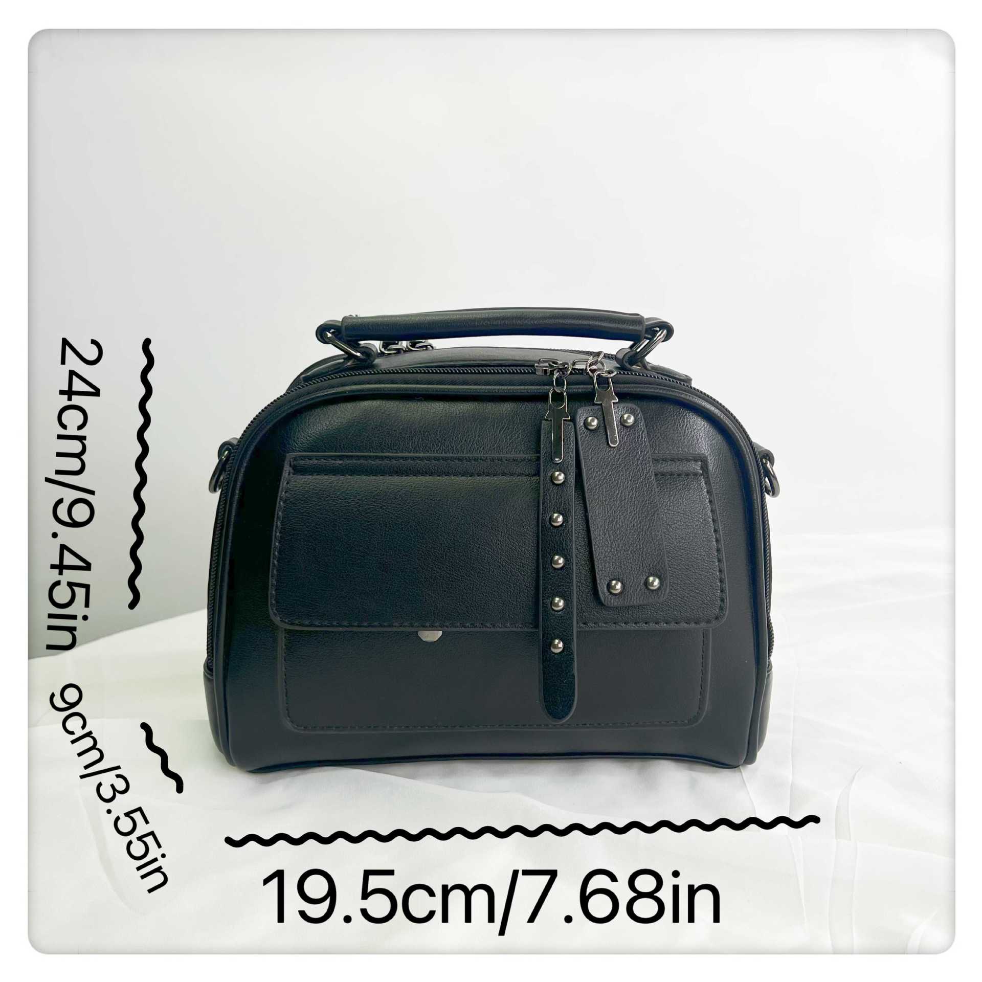 637g Weight Nylon Lining Material Zipper Closure Type Single Shoulder Strap Strap Type Saddle Bag Bags Type Street Occasion Pu Leather Material Solid Color Pattern All Seasons Season Women's Gender Classic Style Style Square Shape Medium Size Women's Medium Pu Leather Solid Color Classic Style Square Zipper Saddle Bag 8