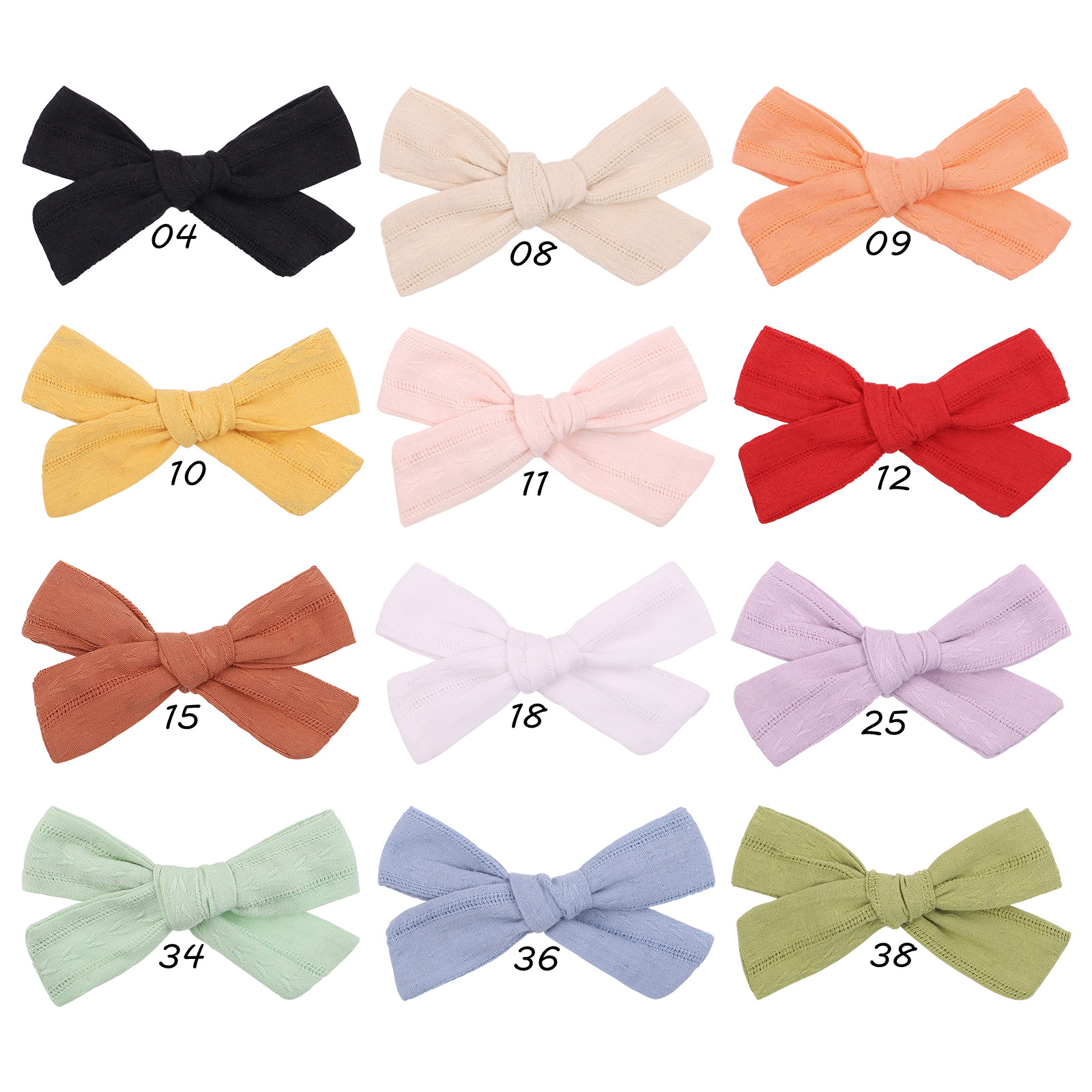 Korean Wrinkle Cloth Bow Hairpin Student Baby Hair Accessories Wholesale display picture 1