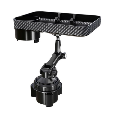 Cross-border multifunctional car storage rack, rotatable car tray, mobile phone and car water bottle/cup holder, direct from the factory (Car cup holder/beverage holder) - ac-2343-car-tray-cup-holderphone-storage-rack