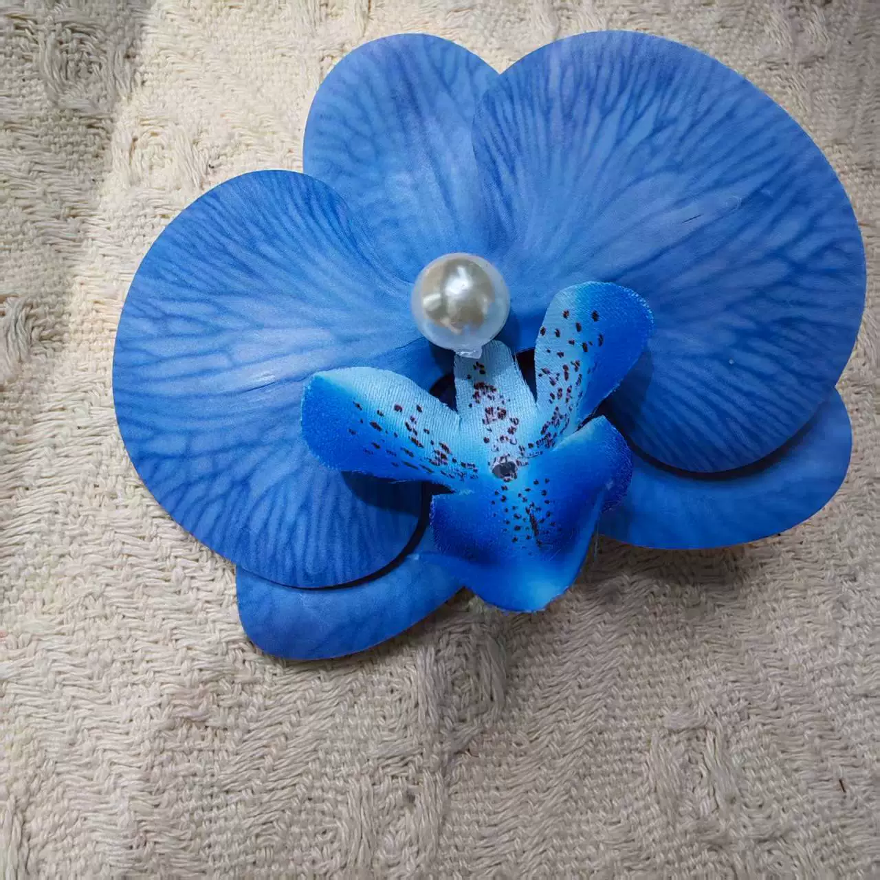 Hairgrip floral clips, princess French-style phalaenopsis & plumeria, multi-size duckbill & pins